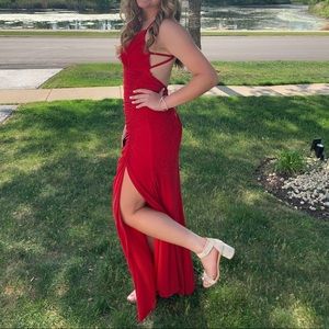 Red prom dress